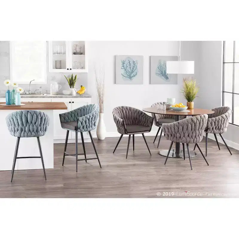 Poltroncina d'Appoggio Intrecciata Contemporanea – Seduta Moderna per Soggiorno
