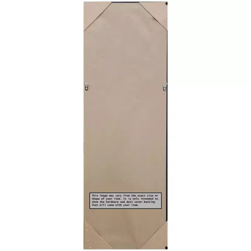 Specchio a figura intera per porta 20"x54" Pinstripe Plank Gray – Cornice piatta contemporanea