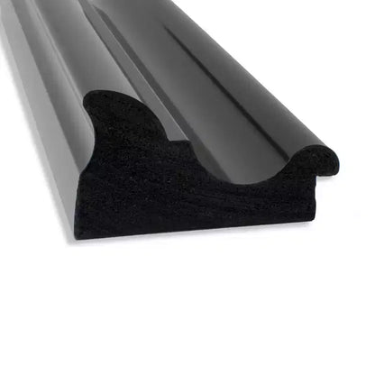 Specchio da porta a figura intera coloniale nero 50x137 cm – Finitura satinata, bordo smerlato