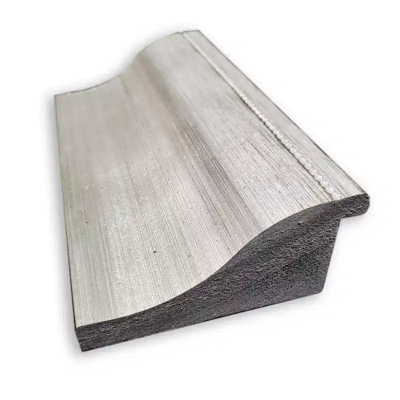 Specchio da parete per bagno da 43"x32" con cornice spazzolata argento, non smussato