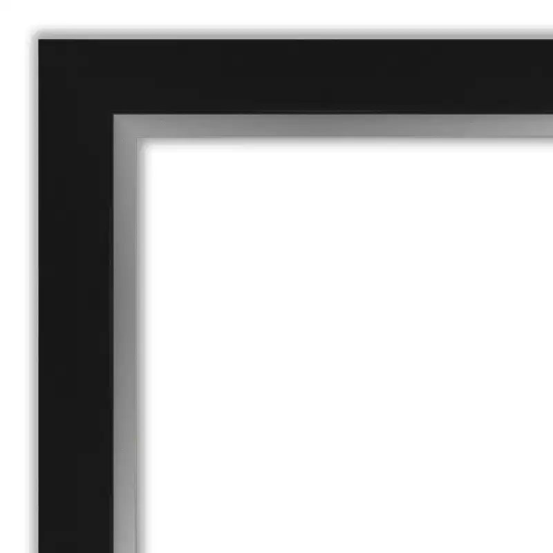 Specchio intero 20"x54" Eva nero-argento da appendere alla porta – Non sono necessarie staffe