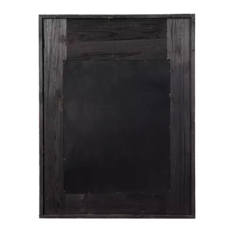Specchio da Parete con Intaglio Floreale in Legno d'Acanto – Marrone, 109 cm A x 84 cm L