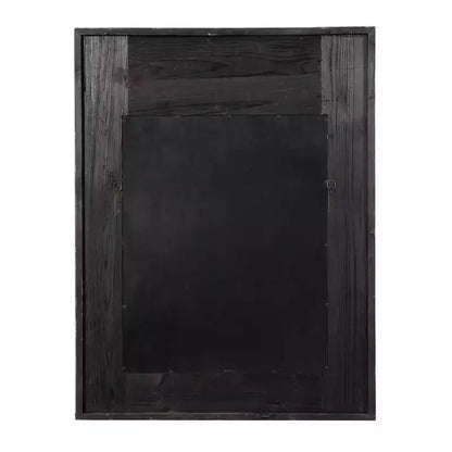 Specchio da Parete con Intaglio Floreale in Legno d'Acanto – Marrone, 109 cm A x 84 cm L