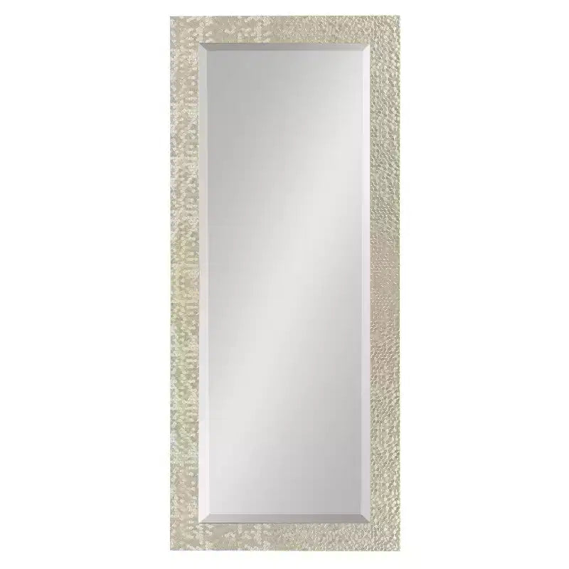 Specchio decorativo da parete incorniciato smussato 18"x50" – Finitura oro champagne