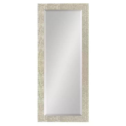 Specchio decorativo da parete incorniciato smussato 18"x50" – Finitura oro champagne