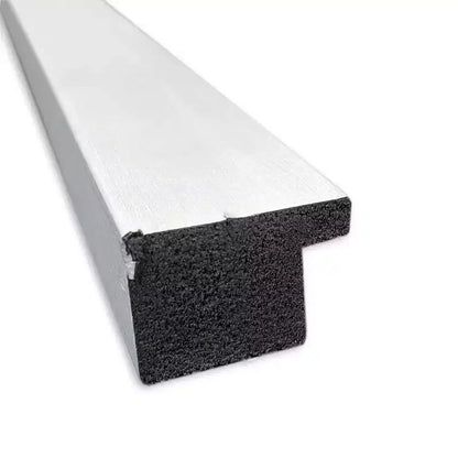 Specchio da parete per bagno stretto, non bisellato, in nichel spazzolato, 20"x26"