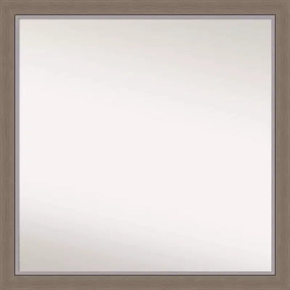29" x 29" Non-Beveled Eva Brown Narrow Wall Mirror - Amanti Art