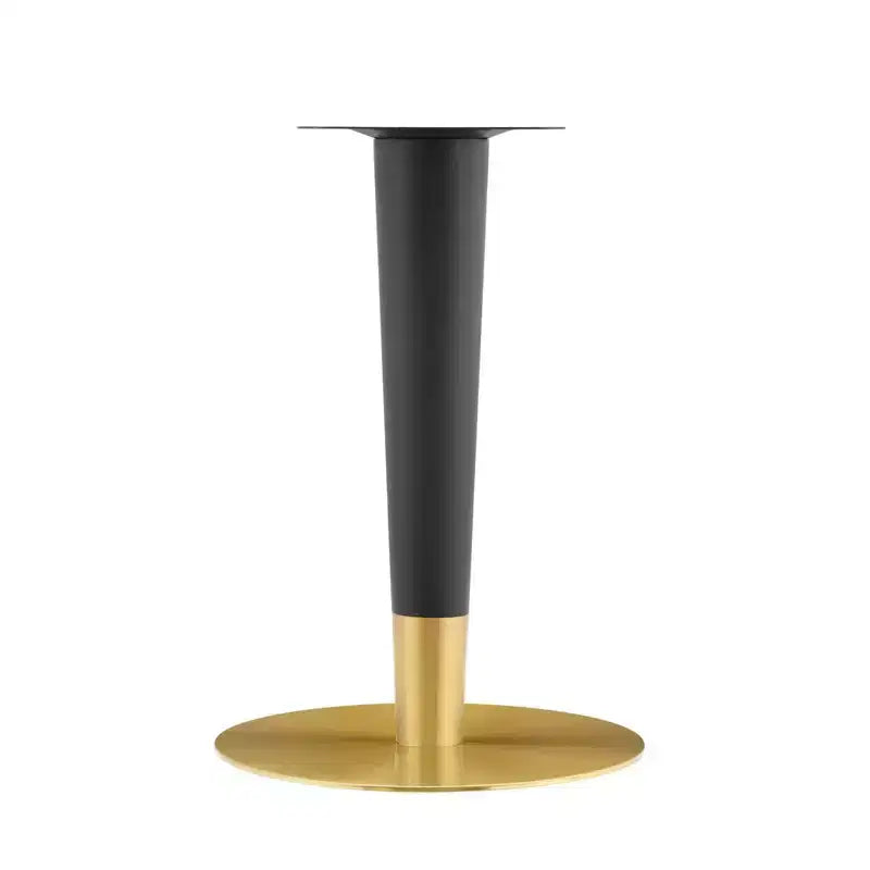 Tavolo da pranzo rotondo da 36" in marmo artificiale – Base in metallo dorato, stile moderno di metà secolo