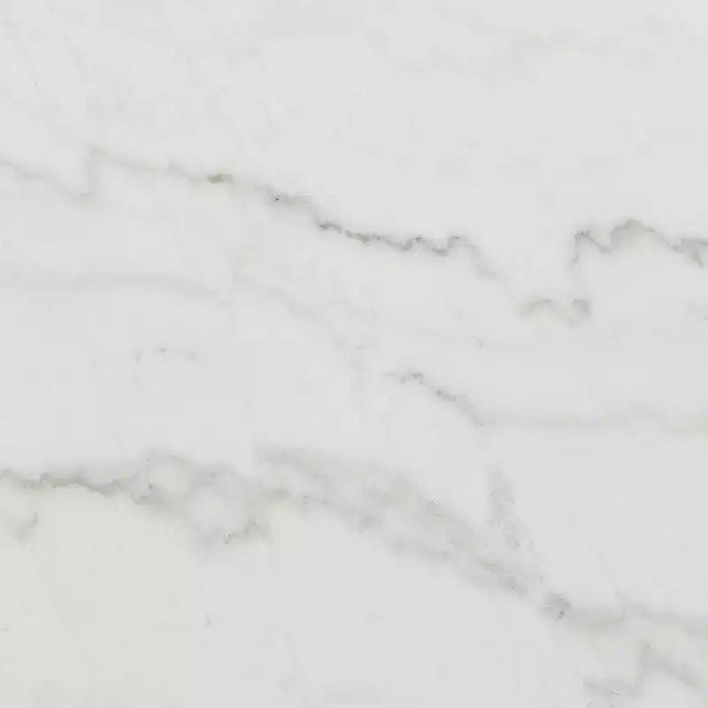 Tavolo da pranzo altezza standard effetto marmo – Bianco, 6 posti, MDF e impiallacciatura in legno