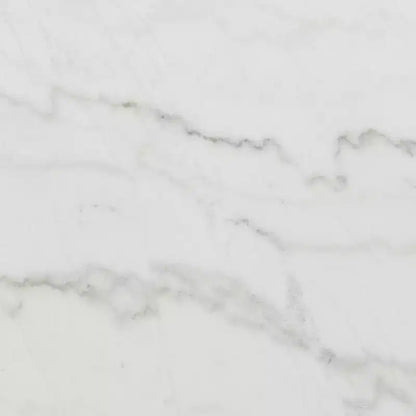 Tavolo da pranzo altezza standard effetto marmo – Bianco, 6 posti, MDF e impiallacciatura in legno
