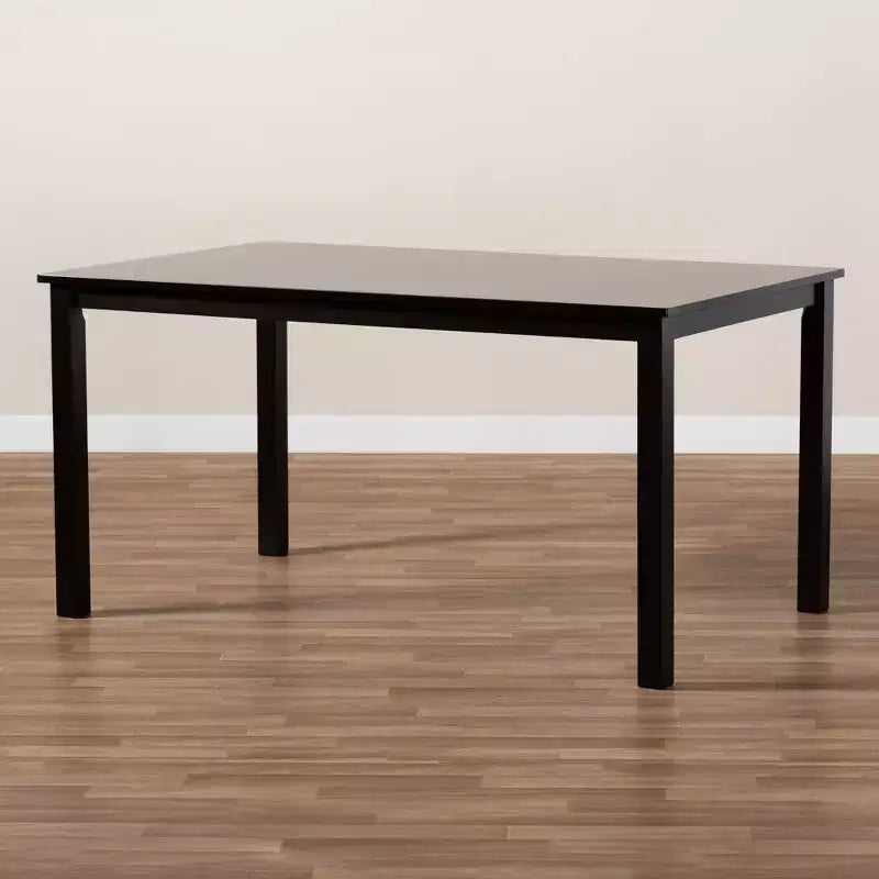 Tavolo da pranzo rettangolare in legno – Finitura espresso, design moderno