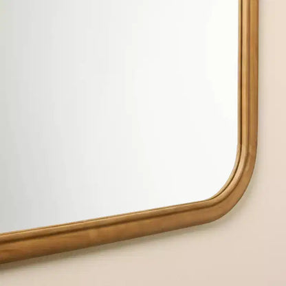 Specchio da parete decorativo in legno intagliato 61x81 cm – Finitura naturale