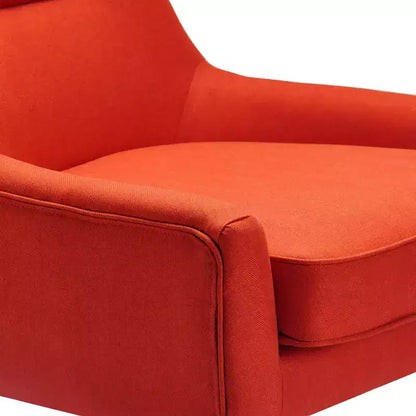 Poltrona a pozzetto con schienale alto – Classica poltrona imbottita per salotto
