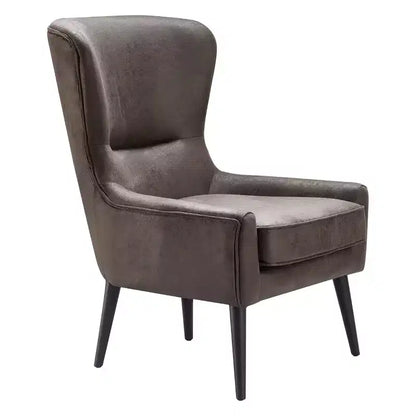 Poltrona a pozzetto con schienale alto – Classica poltrona imbottita per salotto