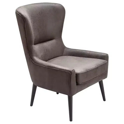 Poltrona a pozzetto con schienale alto – Classica poltrona imbottita per salotto