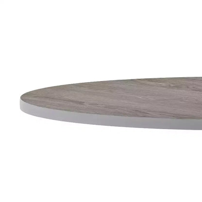 Piano Tavolo Rotondo Reversibile da 42" in Laminato – Superficie Commerciale con Doppia Finitura