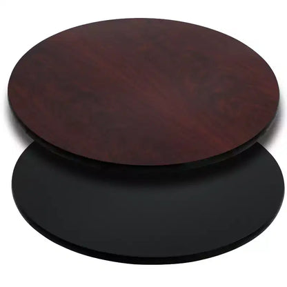 Piano Tavolo Rotondo Reversibile da 42" in Laminato – Superficie Commerciale con Doppia Finitura