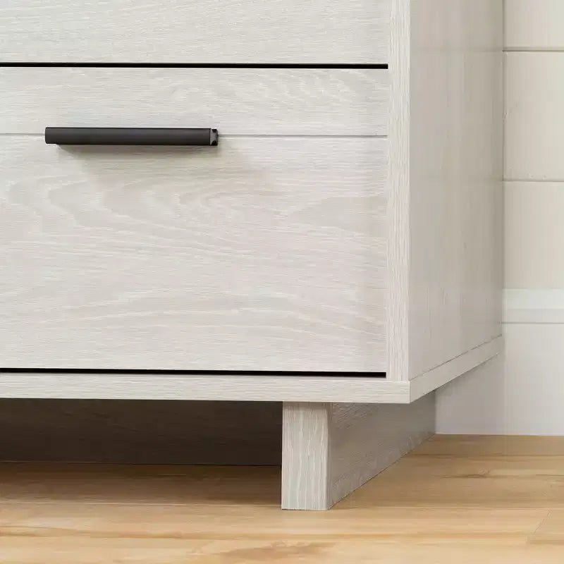 Comodino a 2 cassetti – Moderno con contenitore