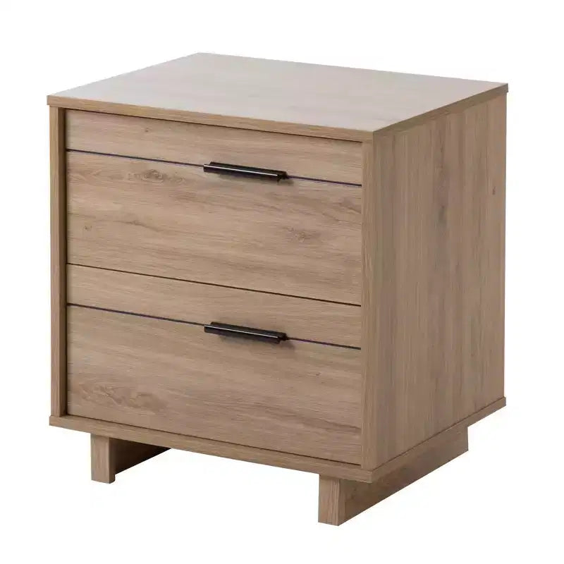 Comodino a 2 cassetti – Moderno con contenitore