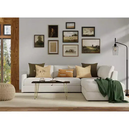 Tavolino e panca in legno massello con bordo naturale – Finitura naturale
