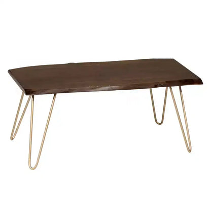 Carolina Living Langdon Live Edge Coffee Table/Bench