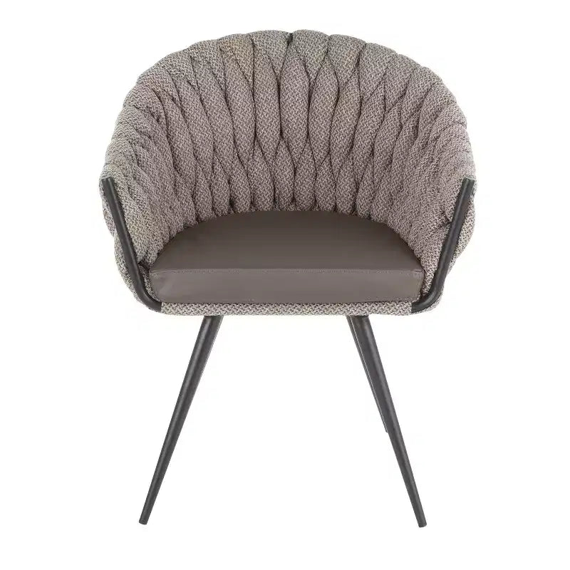 Poltroncina d'Appoggio Intrecciata Contemporanea – Seduta Moderna per Soggiorno