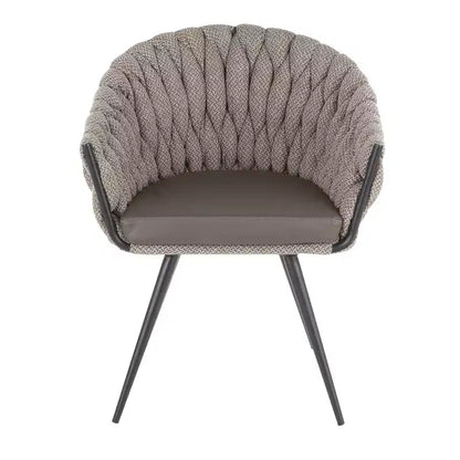 Poltroncina d'Appoggio Intrecciata Contemporanea – Seduta Moderna per Soggiorno