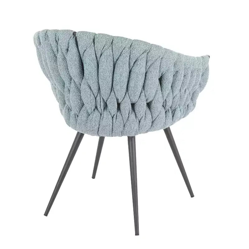 Poltroncina d'Appoggio Intrecciata Contemporanea – Seduta Moderna per Soggiorno