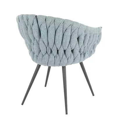 Poltroncina d'Appoggio Intrecciata Contemporanea – Seduta Moderna per Soggiorno