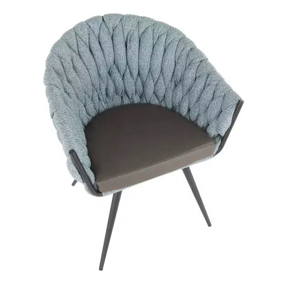 Poltroncina d'Appoggio Intrecciata Contemporanea – Seduta Moderna per Soggiorno