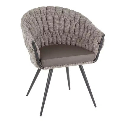 Poltroncina d'Appoggio Intrecciata Contemporanea – Seduta Moderna per Soggiorno
