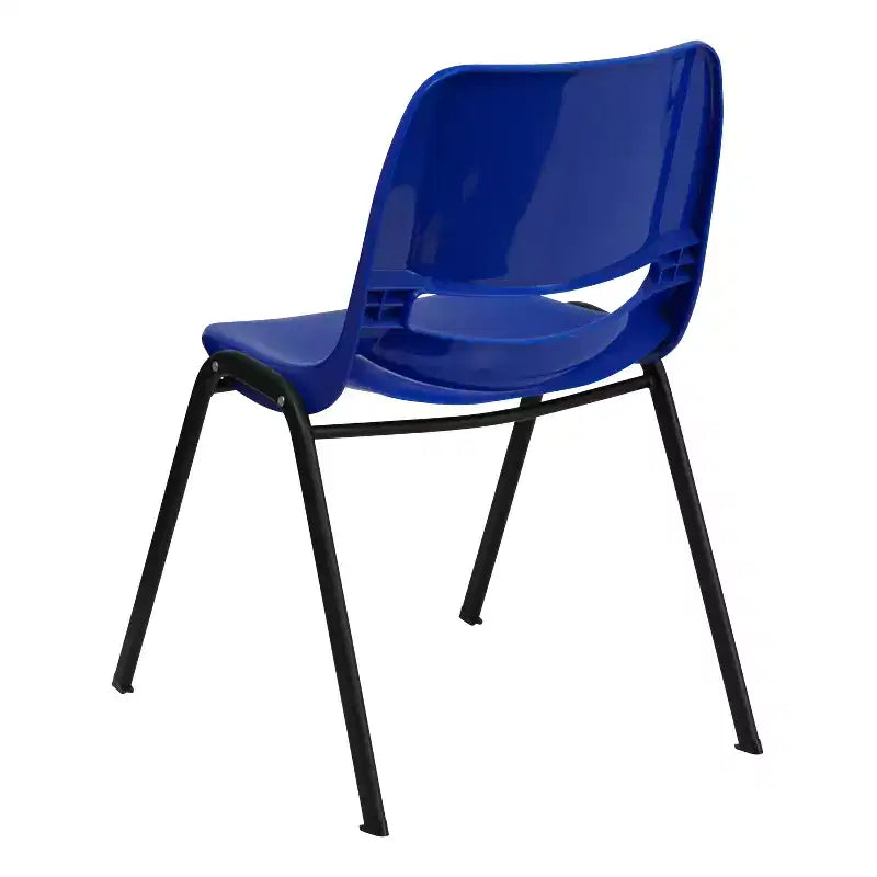 Sedia impilabile ergonomica con scocca e telaio in metallo, portata 400 kg