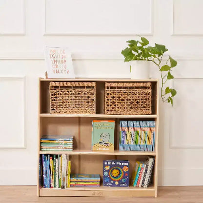 Libreria classica in legno da 91 cm con ripiani regolabili – Uso in aula e a casa