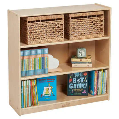Libreria classica in legno da 91 cm con ripiani regolabili – Uso in aula e a casa