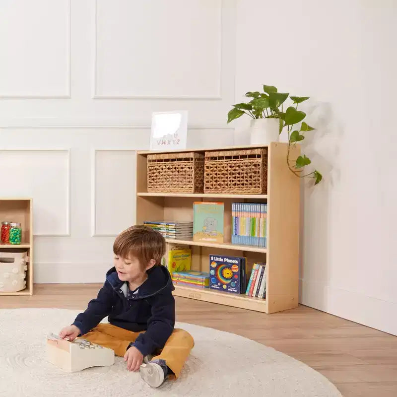 Libreria classica in legno da 91 cm con ripiani regolabili – Uso in aula e a casa