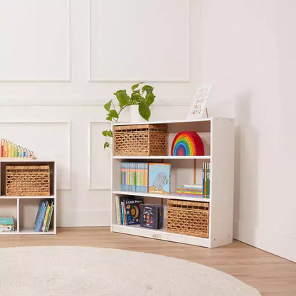 Libreria classica in legno da 91 cm con ripiani regolabili – Uso in aula e a casa