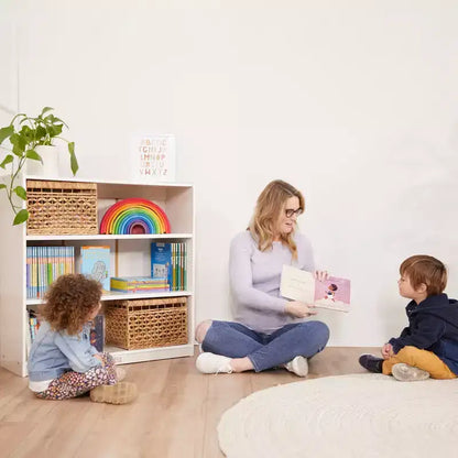 Libreria classica in legno da 91 cm con ripiani regolabili – Uso in aula e a casa