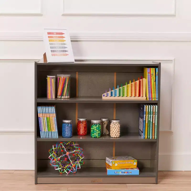 Libreria classica in legno da 91 cm con ripiani regolabili – Uso in aula e a casa
