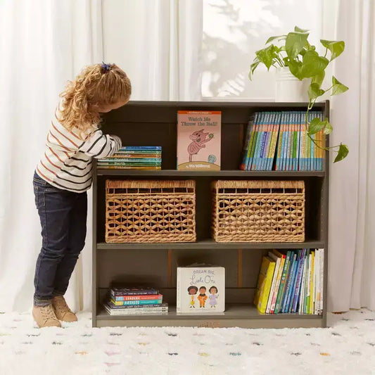 Libreria classica in legno da 91 cm con ripiani regolabili – Uso in aula e a casa