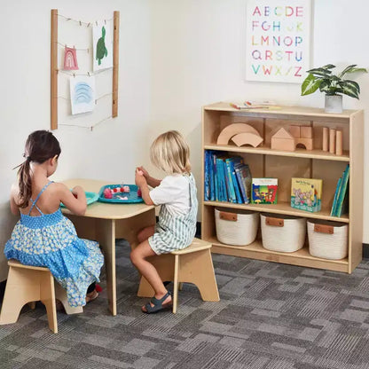 Libreria classica in legno da 91 cm con ripiani regolabili – Uso in aula e a casa