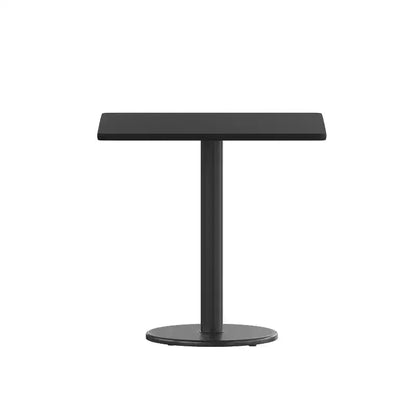 Piano tavolo quadrato in laminato da 30" con base rotonda in ghisa da 18" – Qualità Commerciale