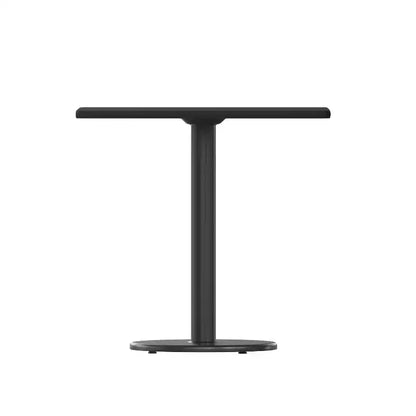 Piano tavolo quadrato in laminato da 30" con base rotonda in ghisa da 18" – Qualità Commerciale