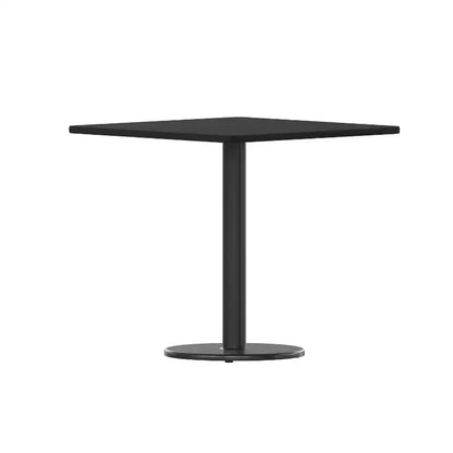 Piano tavolo quadrato in laminato da 30" con base rotonda in ghisa da 18" – Qualità Commerciale