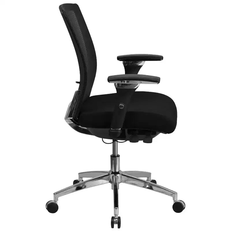 Sedia da ufficio ergonomica con cursore del sedile e supporto lombare regolabile, portata 136 kg, utilizzo 24 ore su 24, 7 giorni su 7