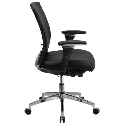 Sedia da ufficio ergonomica con cursore del sedile e supporto lombare regolabile, portata 136 kg, utilizzo 24 ore su 24, 7 giorni su 7