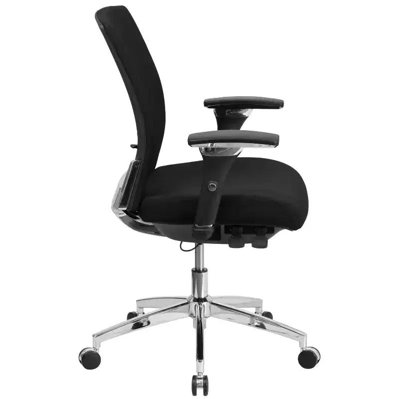 Sedia da ufficio ergonomica con cursore del sedile e supporto lombare regolabile, portata 136 kg, utilizzo 24 ore su 24, 7 giorni su 7