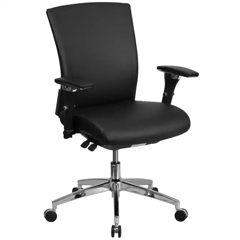 Sedia da ufficio ergonomica con cursore del sedile e supporto lombare regolabile, portata 136 kg, utilizzo 24 ore su 24, 7 giorni su 7