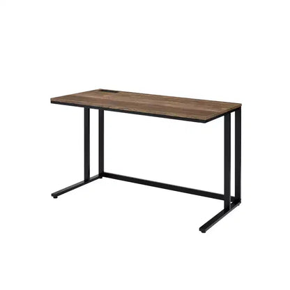 Scrivania con porta USB integrata – Struttura in metallo, superficie in composito di legno