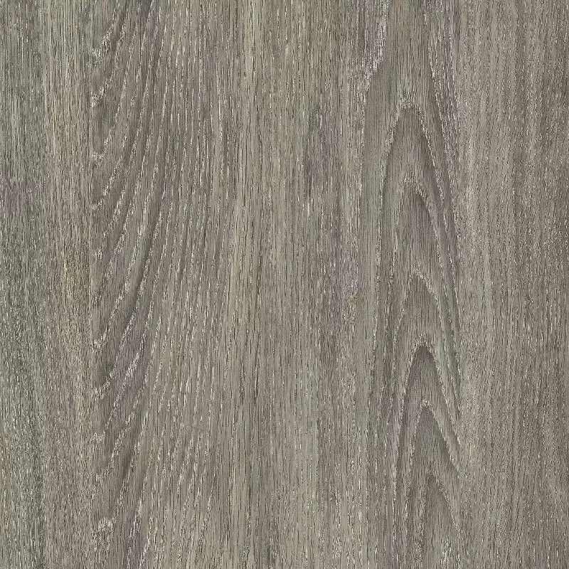 Comodino con 1 cassetto e maniglia in pelle – Rovere grigio
