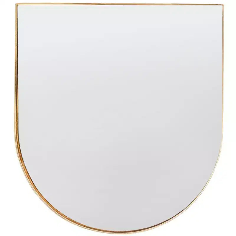 Tavolino d'appoggio con specchio e dettagli dorati – Stile Glamour